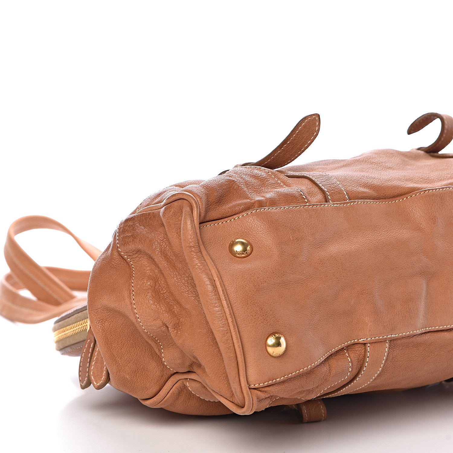 Prada Washed Buffalo Frame Bag Cuoio 7 of 9