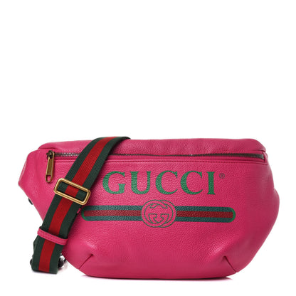 Gucci Grained Calfskin Logo Belt Bag Pink 1 of 4
