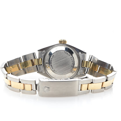 Rolex Stainless Steel 18K Yellow Gold 26mm Oyster Perpetual Date Watch Champagne 6917 4 of 5