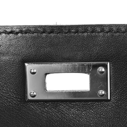Hermes Swift Kelly Cut Clutch Pochette Black 14 of 23