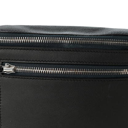 Hermes Taurillon Cristobal Cityslide Belt Bag PM Bleu Indigo Vert Cypress 8 of 10