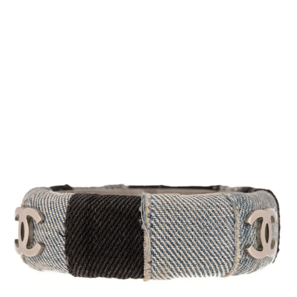 Chanel Denim CC Patchwork Bangle Bracelet 3 of 4