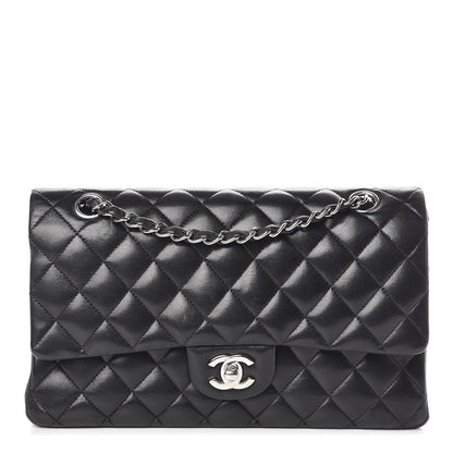 Chanel Lambskin Quilted Medium Double Flap Black 1 of 13