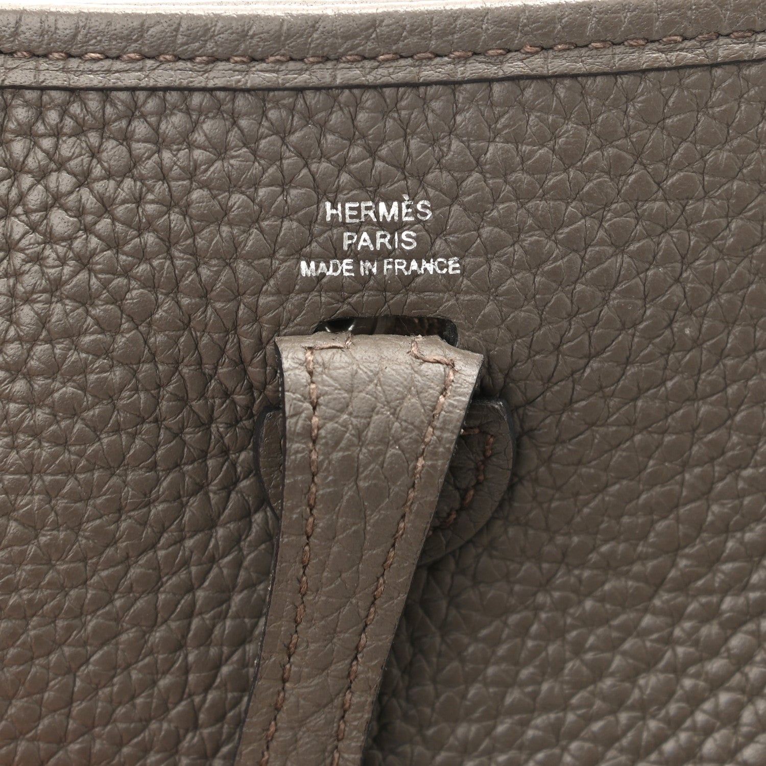 Hermes Taurillon Clemence Evelyne TPM Etain 6 of 12