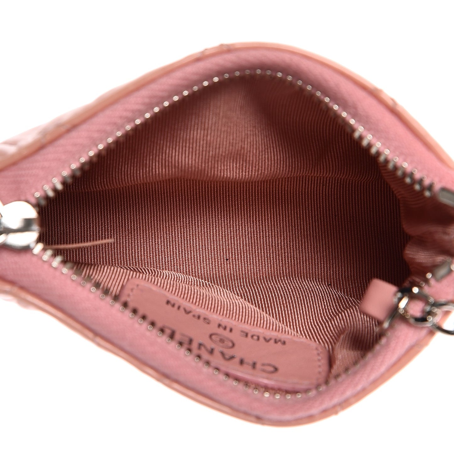 Patent Quilted Key Holder Case Pink