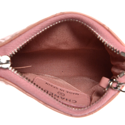 Chanel Patent Quilted Key Holder Case Pink 5 of 7