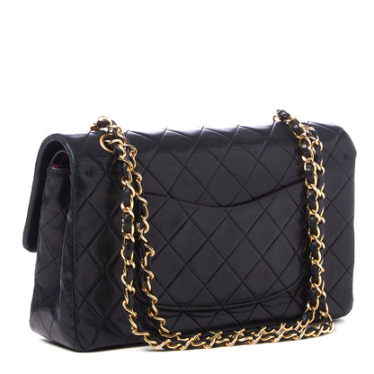 Chanel Lambskin Quilted Medium Double Flap Black 2 of 9