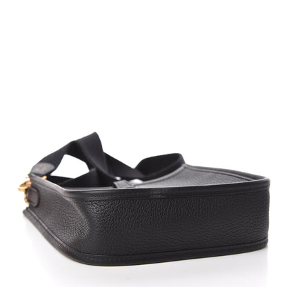 Hermes Taurillon Clemence Evelyne TPM Black 4 of 11