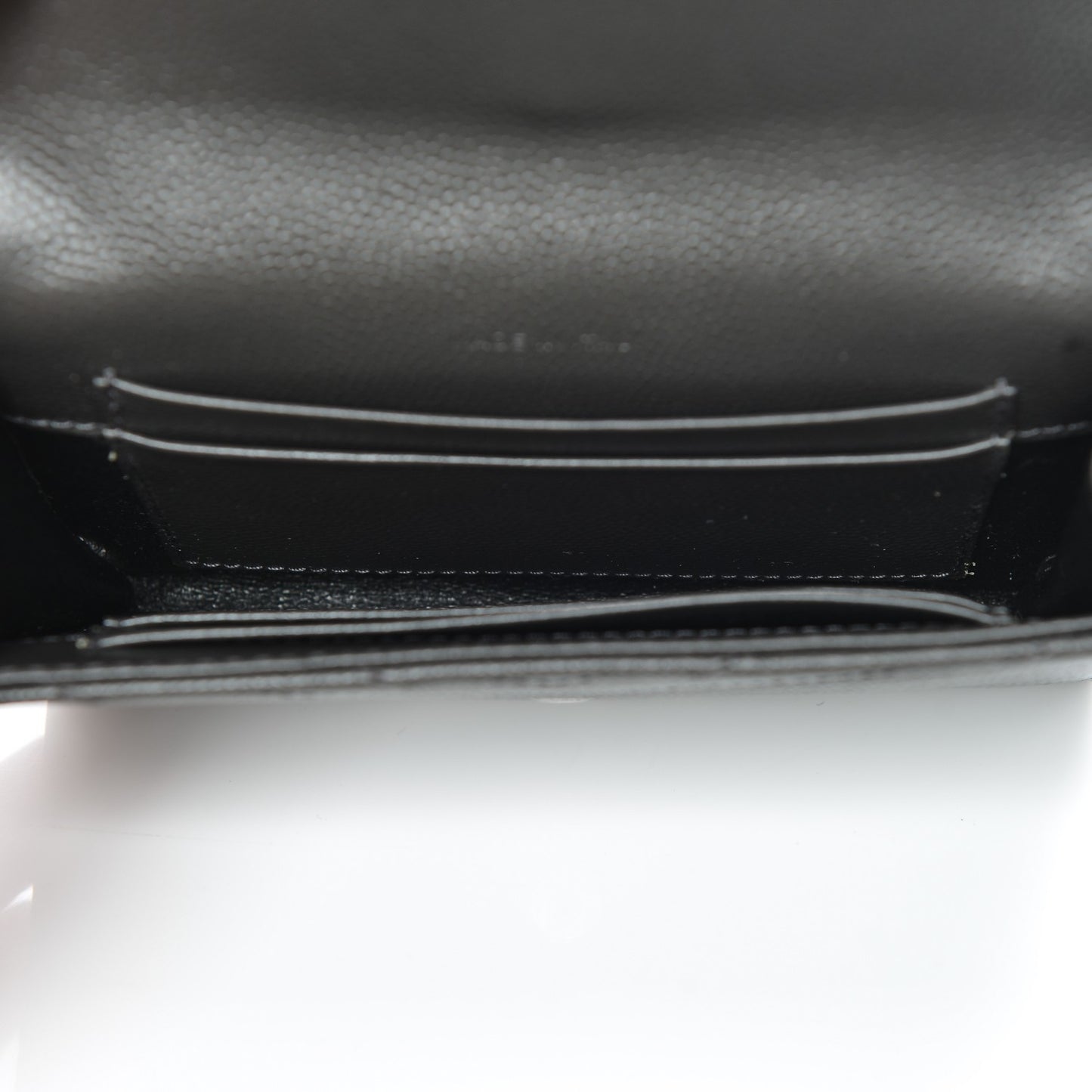 Grain De Poudre Matelasse Chevron Small Monogram Envelope Wallet Coal