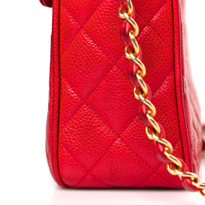 Chanel Caviar Quilted Camera Case Red 13 of 14