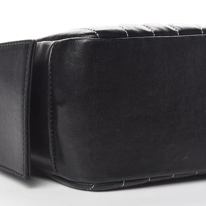 Chanel Lambskin Vertical Quilted Mademoiselle Camera Case Black 19 of 21