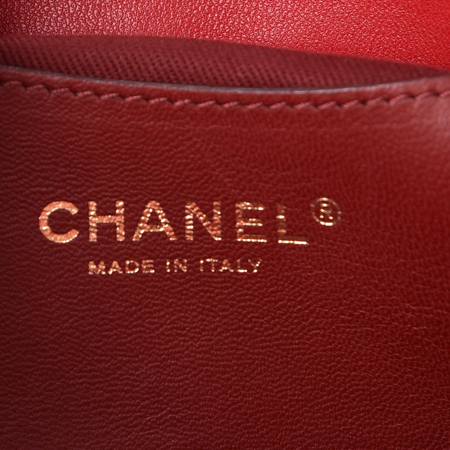 Lambskin Quilted Medium Just Mademoiselle Red