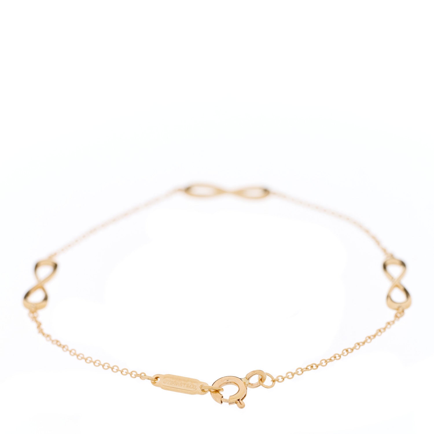 Tiffany 18K Yellow Gold Infinity Endless Bracelet 3 of 6