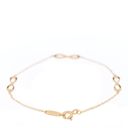 Tiffany 18K Yellow Gold Infinity Endless Bracelet 3 of 6