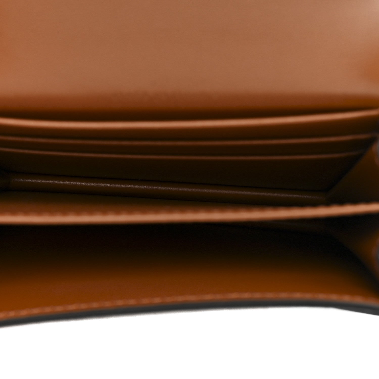 Celine Canvas Triomphe Compact Wallet Tan 5 of 8