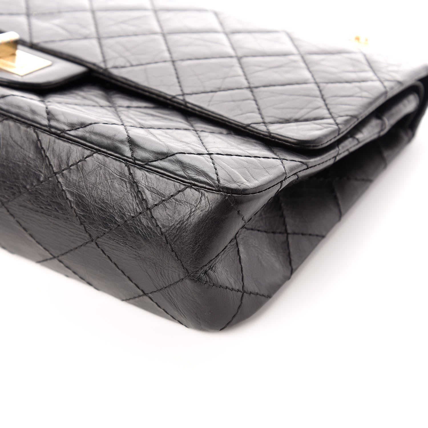 Chanel Aged Calfskin Quilted 50th Anniversary 2.55 Reissue 227 Flap Black 9 of 9