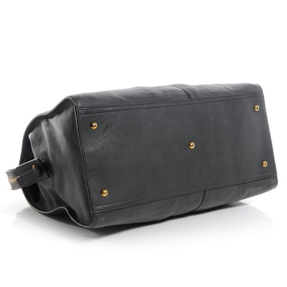 Saint Laurent Leather Large Cabas ChYc Bag Grey 4 of 11