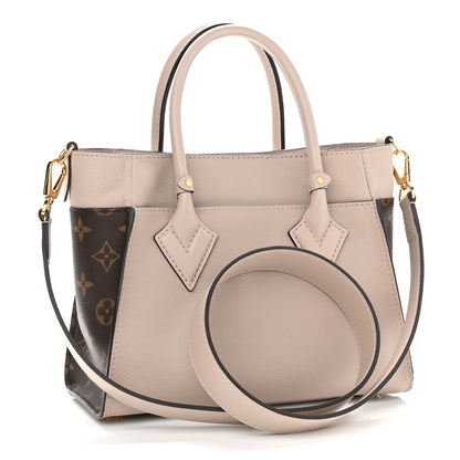 Louis Vuitton Calfskin Monogram On My Side PM Greige 3 of 9