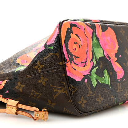 Louis Vuitton Monogram Roses Neverfull MM 8 of 14