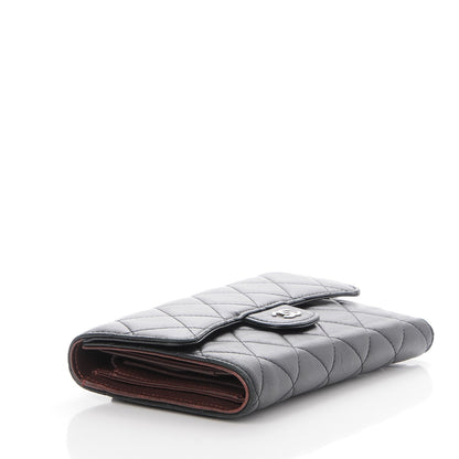 Chanel Lambskin Quilted Large Flap Wallet Black 4 of 8