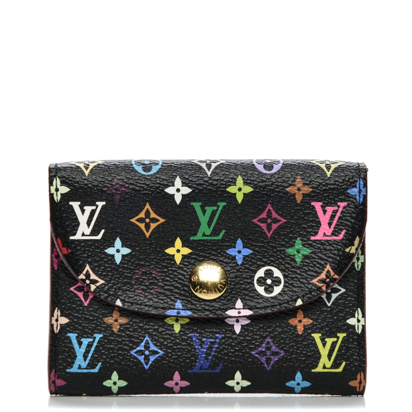 Monogram Multicolor Business Card Holder Black Grenade