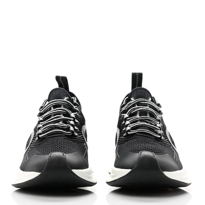 Gucci Technical Knit Fabric Waves Womens Gucci Run Sneakers 36.5 Black Loess 2 of 8
