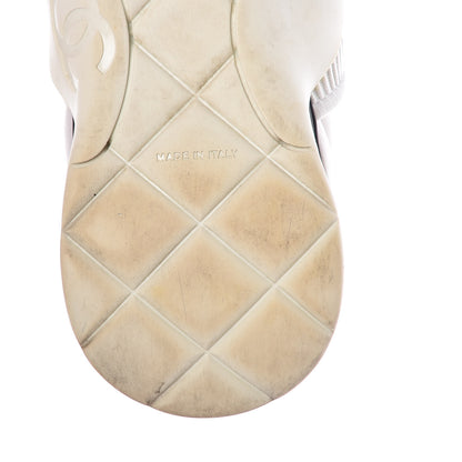 Chanel Stretch Fabric CC Sneakers 38 White 14 of 18