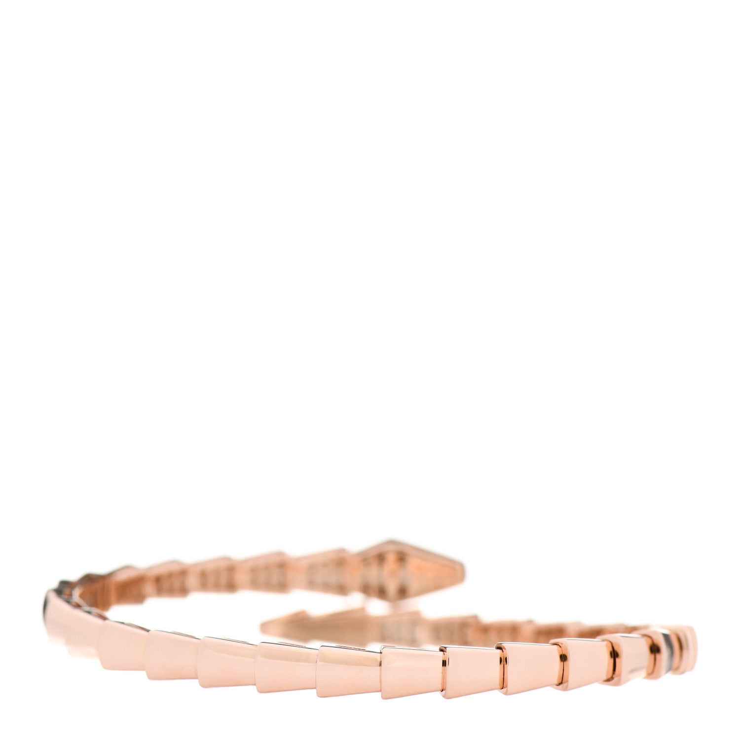 Bulgari 18K Rose Gold Diamond Serpenti Viper Bracelet S 2 of 4
