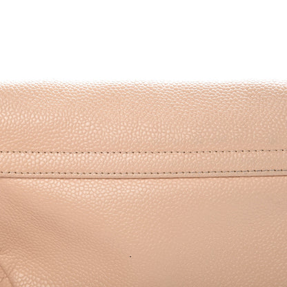 Chanel Caviar Half Moon Wallet On Chain Light Beige 12 of 16