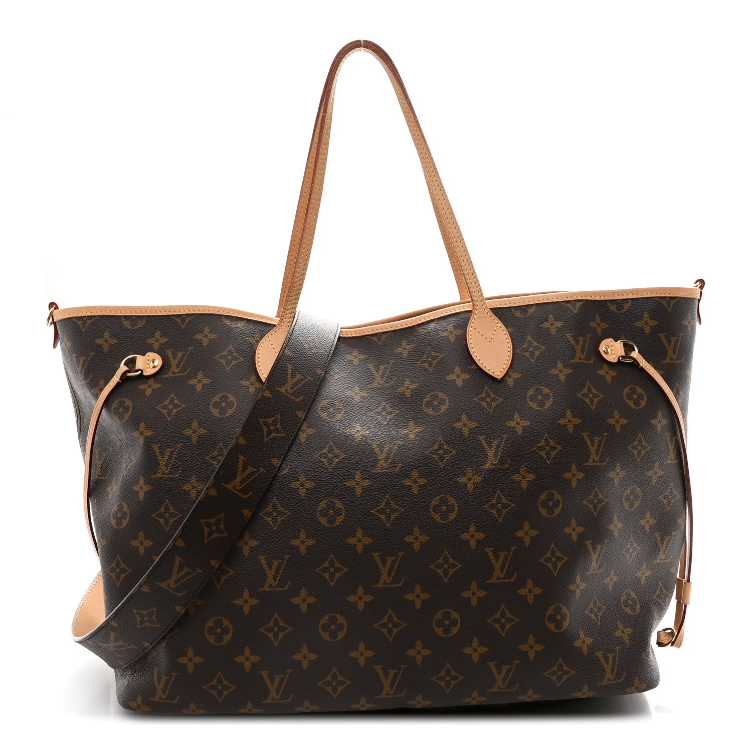 Louis Vuitton Monogram Stamped Inside Out Neverfull Bandouliere GM Beige 1 of 16