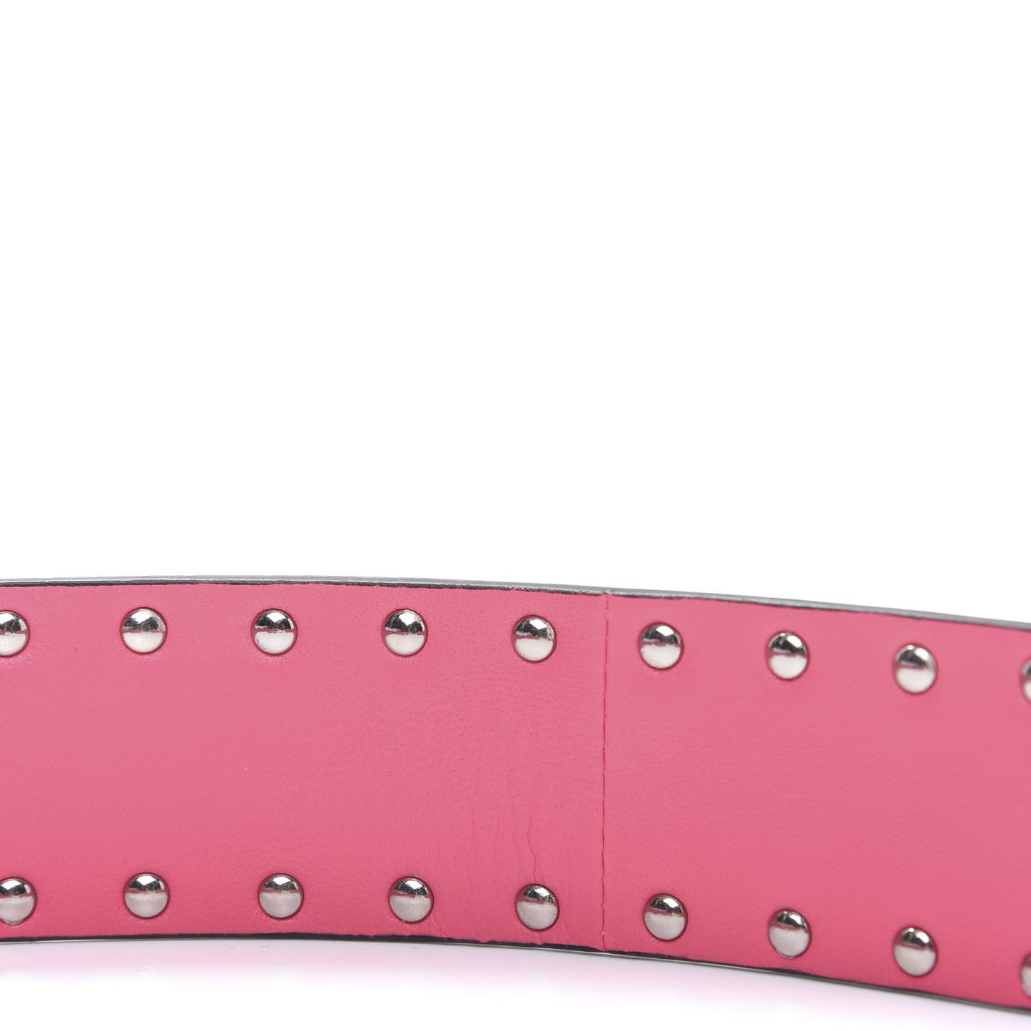Lambskin Free Rockstud Spike Shoulder Strap Shadow Pink