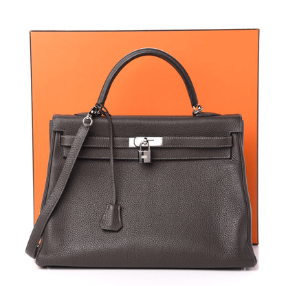 Hermes Togo Kelly Retourne 35 Graphite 14 of 14