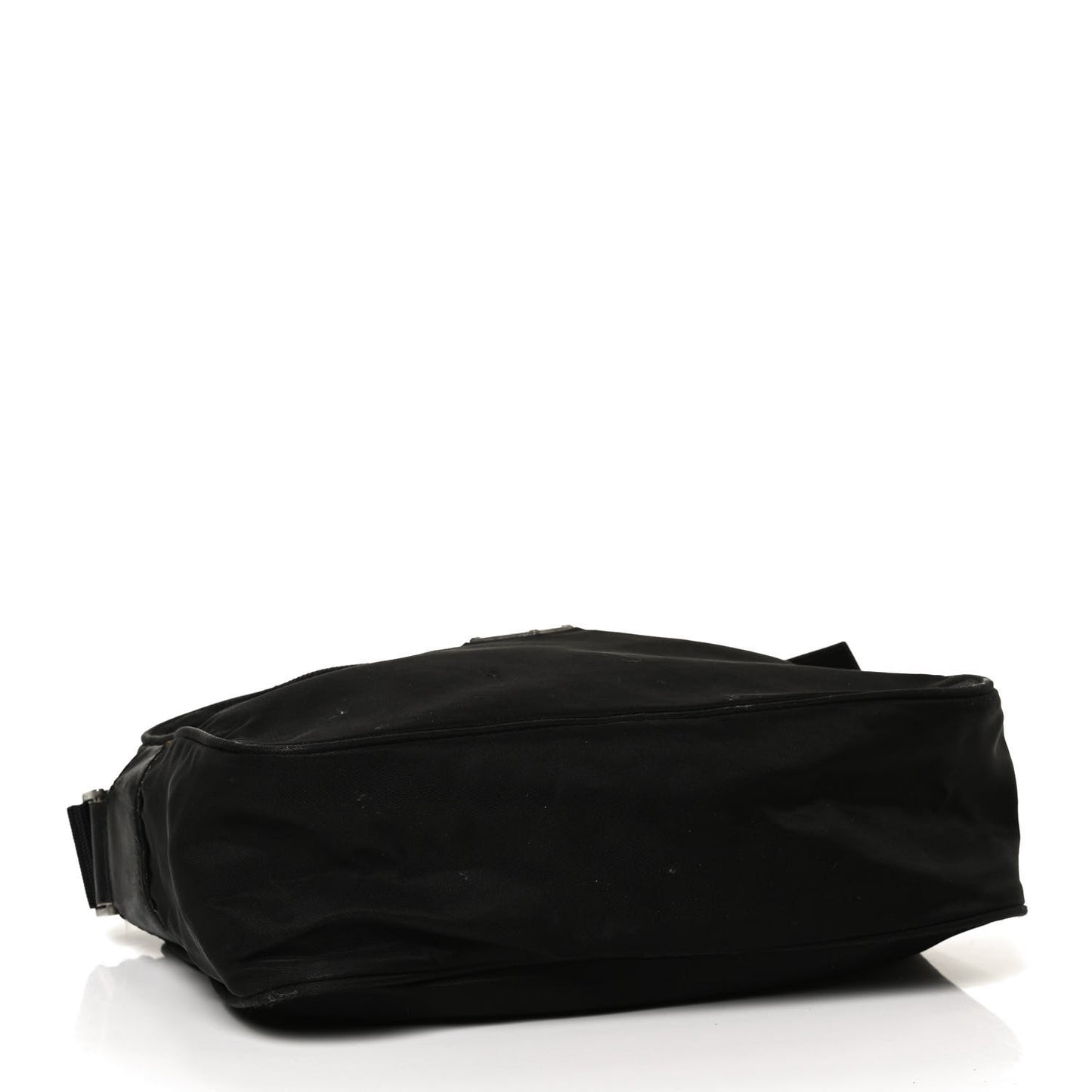 Nylon Tessuto Messenger Bag Black