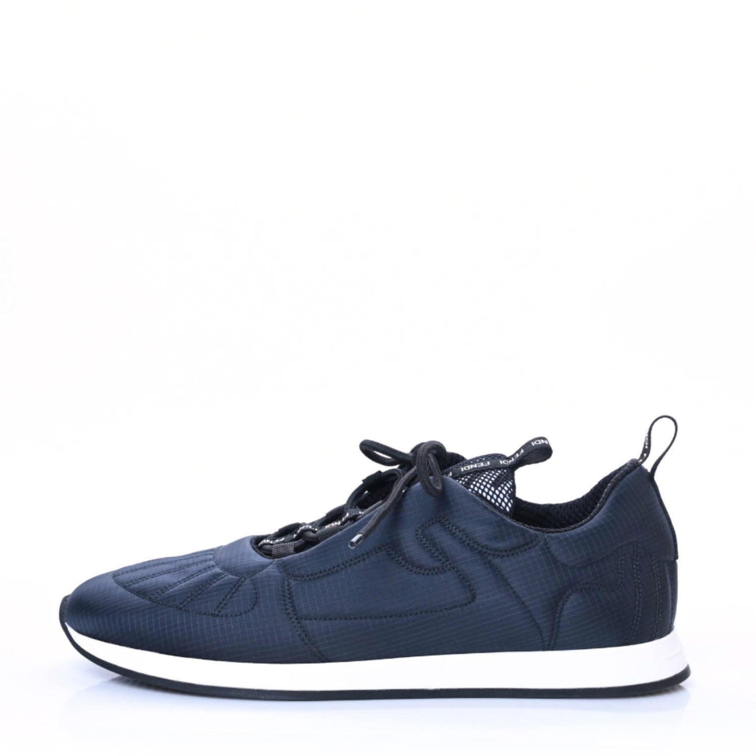 Fendi Nylon Womens FFreedom Sneakers Blue Scuro 41 Navy Blue White 1 of 9