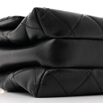 Chanel Calfskin Quilted Mini Chain Strap Flap Black 10 of 11