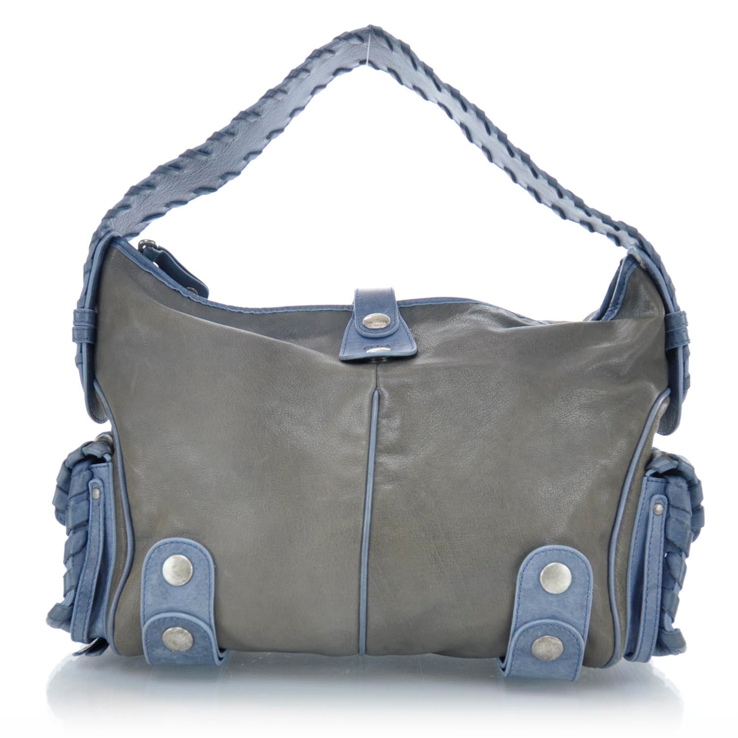 Chloe Calfskin Silverado Hobo Grey Jeans Moyen 1 of 9
