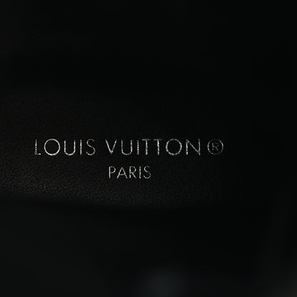 Louis Vuitton Suede Calfskin Monogram Laureate Platform Desert Boots 37 Black 5 of 8