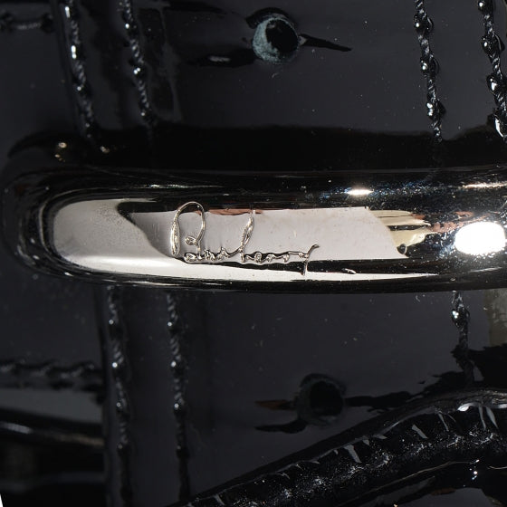 Patent Quilted Beaton Black