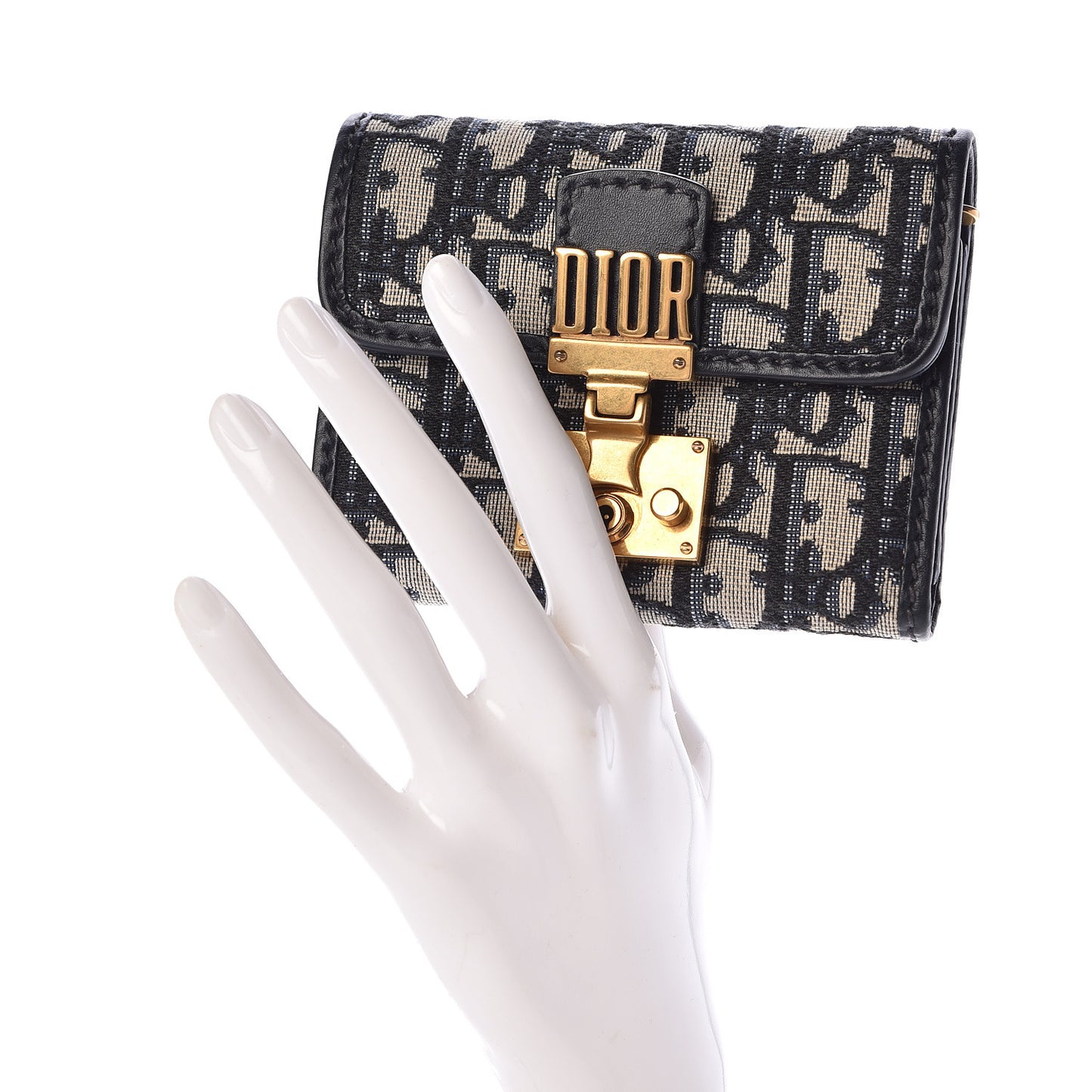 Oblique DiorAddict Wallet Blue
