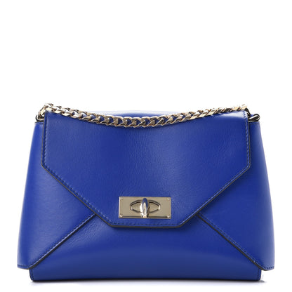 Givenchy Lambskin Medium Shark Lock Envelope Shoulder Bag Blue 1 of 9