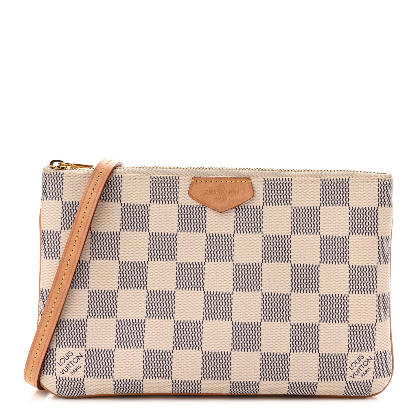 Damier Azur Double Zip Pochette