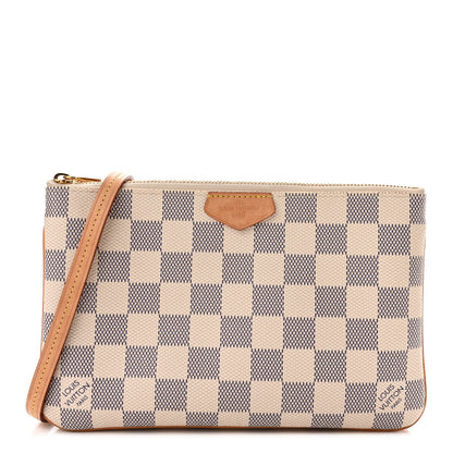 Louis Vuitton Damier Azur Double Zip Pochette 1 of 10