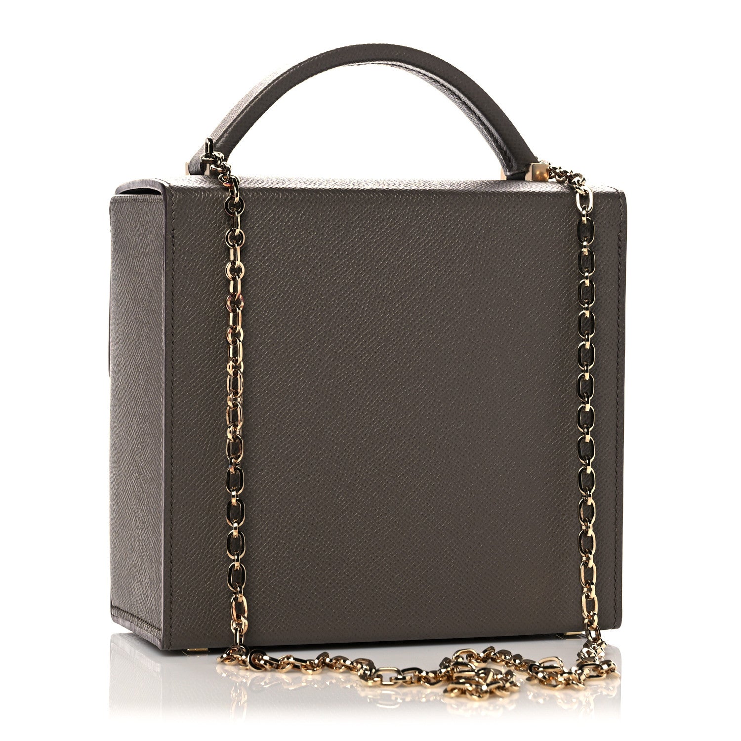 Hermes Epsom Cinhetic Boxy Top Handle Bag Etain 3 of 13