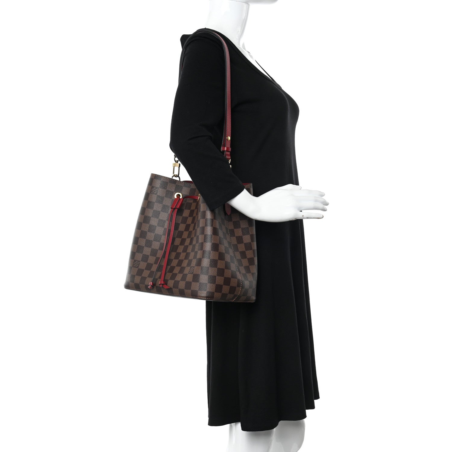 Louis Vuitton Damier Ebene Neonoe MM Cherry Berry 2 of 10