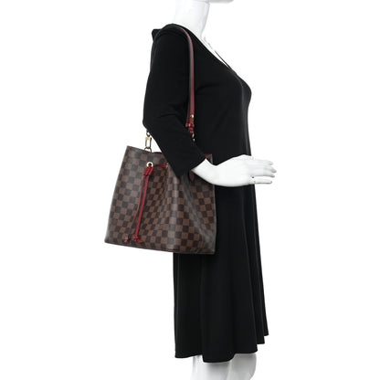 Louis Vuitton Damier Ebene Neonoe MM Cherry Berry 2 of 10