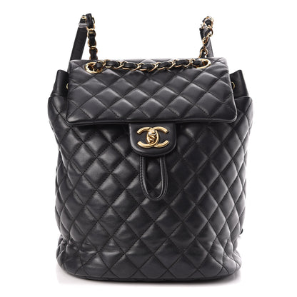 Chanel Lambskin Quilted Small Urban Spirit Backpack Black 1 of 12