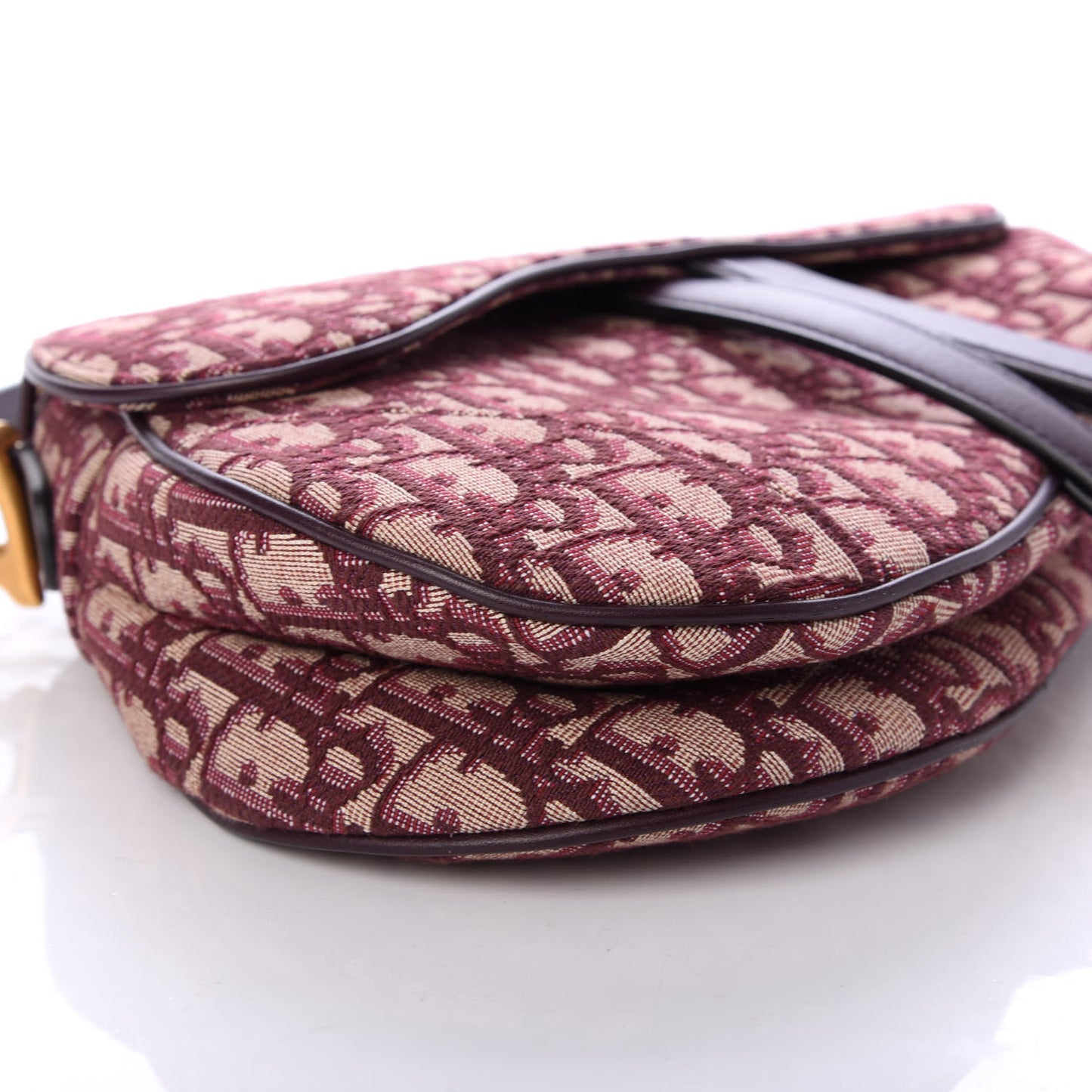 Oblique Saddle Bag Burgundy