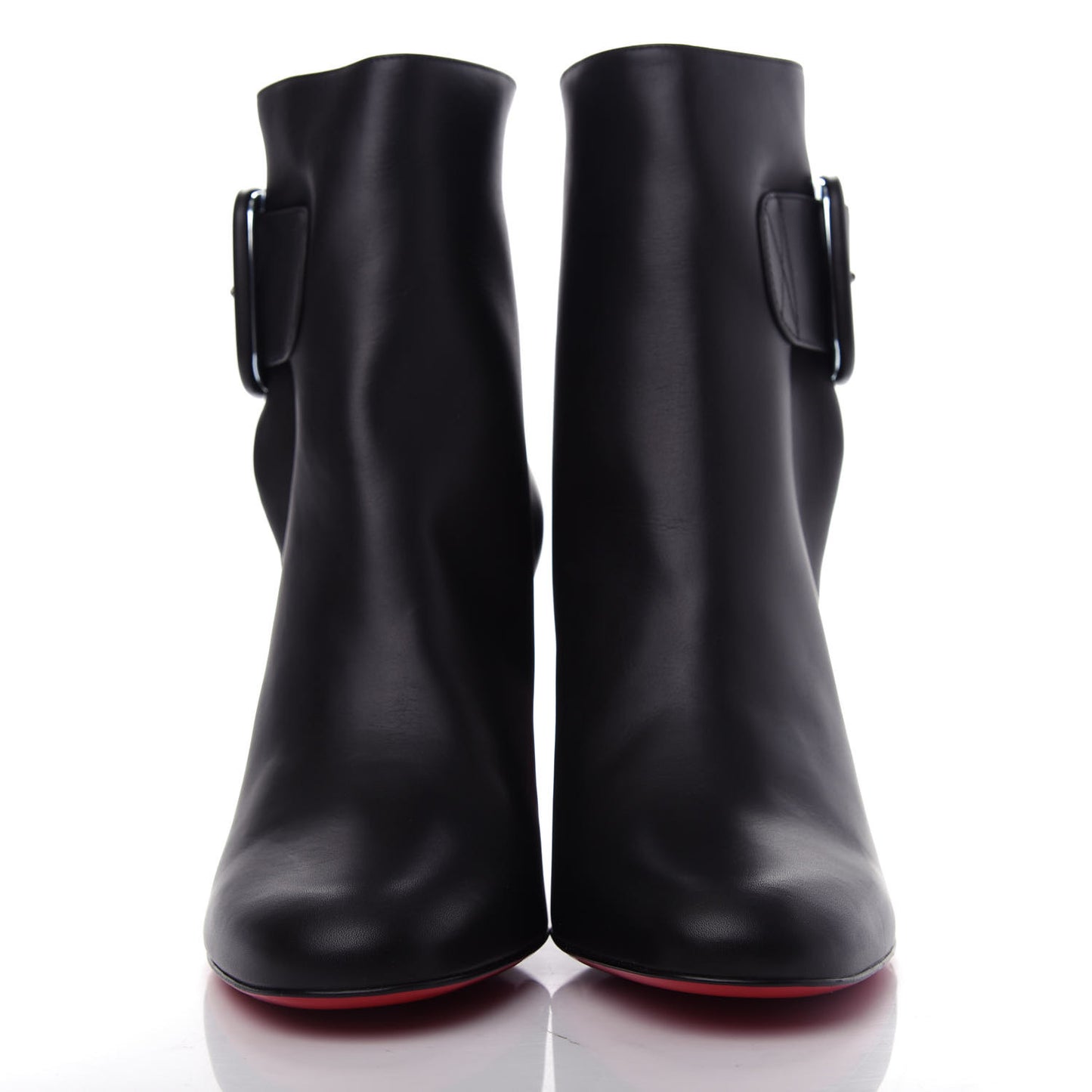 Calfskin Tres Olivia 85 Ankle Boots 40.5 Black
