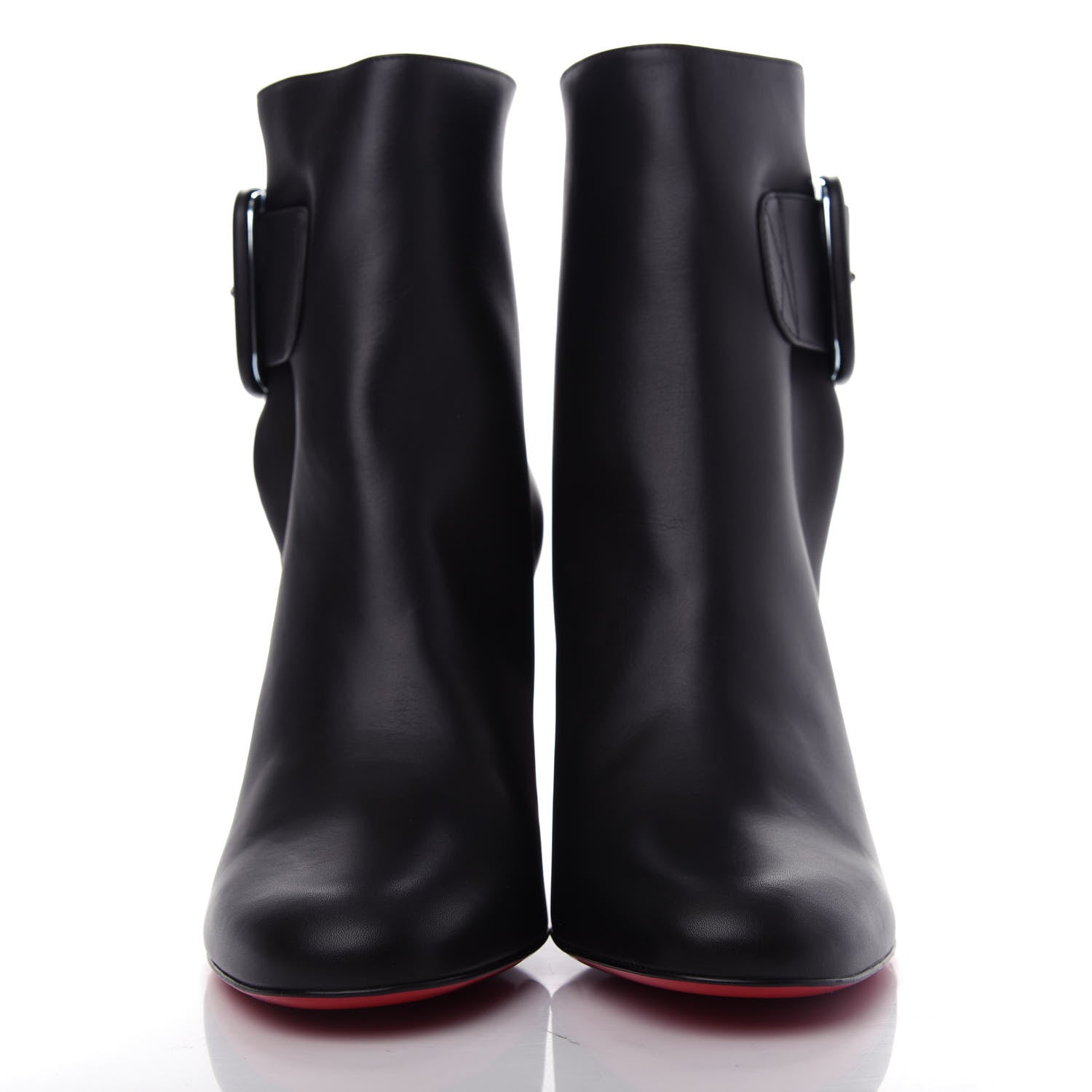 Christian Louboutin Calfskin Tres Olivia 85 Ankle Boots 40.5 Black 2 of 10