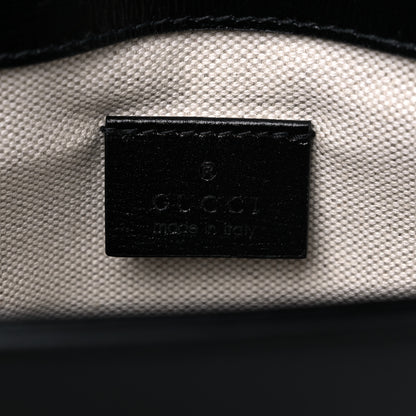 Gucci Azalea Calfskin Web Mini Horsebit 1955 Shoulder Bag Black 7 of 8